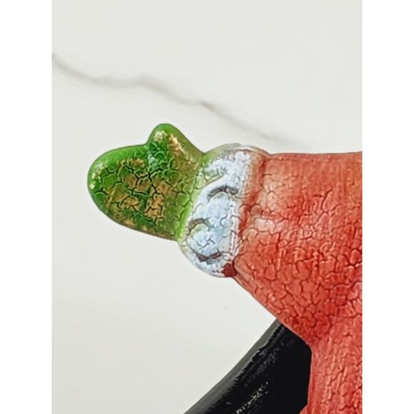 Christmas Santa Snowman Tree Ornament 5 1/2" Star Shaped Holidays 90s Holidays - Picture 4 of 15